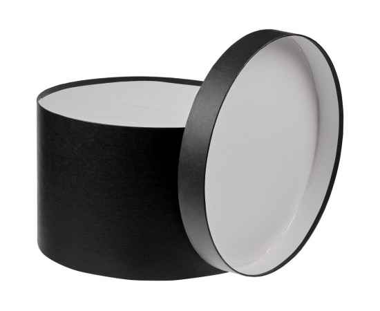 Коробка круглая Hatte, черная, Цвет: черный, Размер: диаметр 31, изображение 2