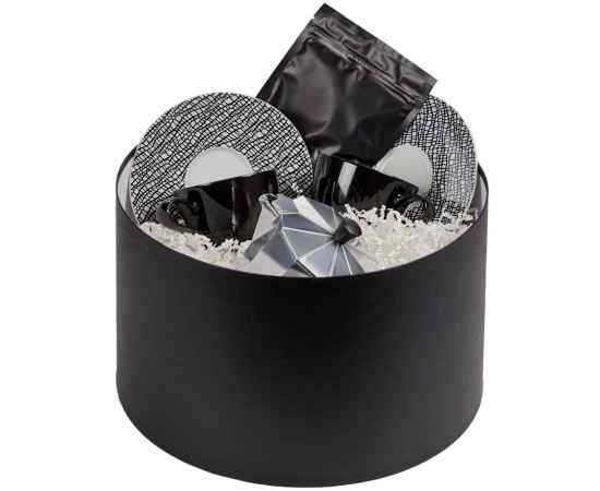 Коробка круглая Hatte, черная, Цвет: черный, Размер: диаметр 31, изображение 4