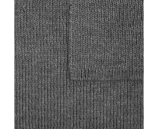 Шарф Bernard, серый меланж, Цвет: серый, Размер: 22х115 см, изображение 4