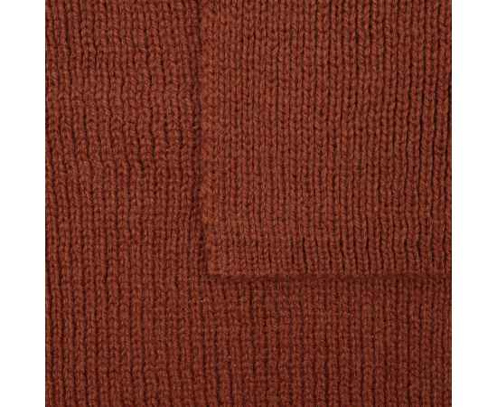 Шарф Bernard, коричневый (терракота), Цвет: коричневый, Размер: 22х115 см, изображение 4