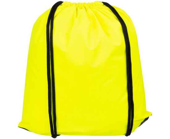 Рюкзак-мешок Manifest Color из светоотражающей ткани, желтый неон, Цвет: желтый, Размер: 34x41 см, изображение 3