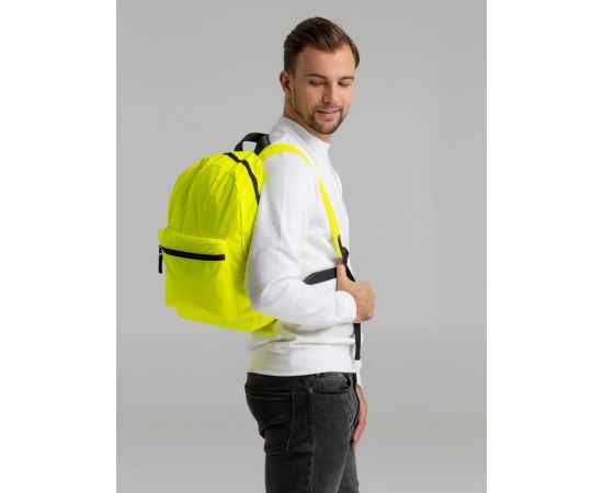 Рюкзак Manifest Color из светоотражающей ткани, желтый неон, Цвет: желтый, Размер: 41х29х10 см, изображение 7