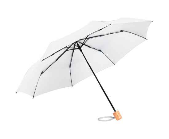 Зонт складной OkoBrella, белый, Цвет: белый, Размер: длина в сложении 26 см, изображение 2