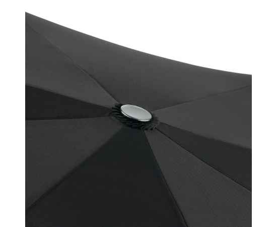 Зонт складной Steel, черный, Цвет: черный, Размер: диаметр купола 105 с, изображение 4