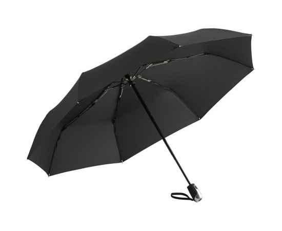 Зонт складной Steel, черный, Цвет: черный, Размер: диаметр купола 105 с, изображение 2