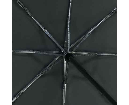 Зонт складной Stormmaster, черный, Цвет: черный, Размер: диаметр купола 105 с, изображение 2