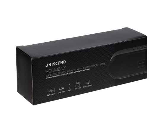 Беспроводная стереоколонка Uniscend Roombox, черная, Цвет: черный, изображение 15
