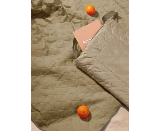 Плед для пикника Soft & Dry, бежевый, Цвет: бежевый, Размер: 115х140 см, в сложении: 30х38х5 см, изображение 9