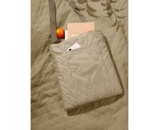 Плед для пикника Soft & Dry, бежевый, Цвет: бежевый, Размер: 115х140 см, в сложении: 30х38х5 см, изображение 5