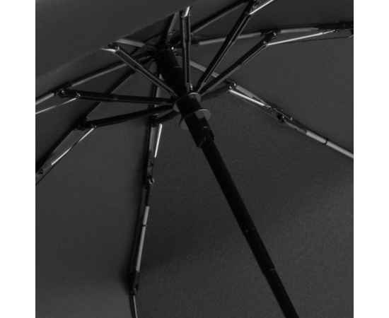 Зонт складной AOC Mini с цветными спицами, серый, Цвет: серый, Размер: длина 57 см, изображение 2