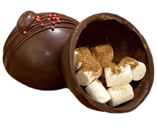 Шоколадная бомбочка «Конпанна с корицей», изображение 2