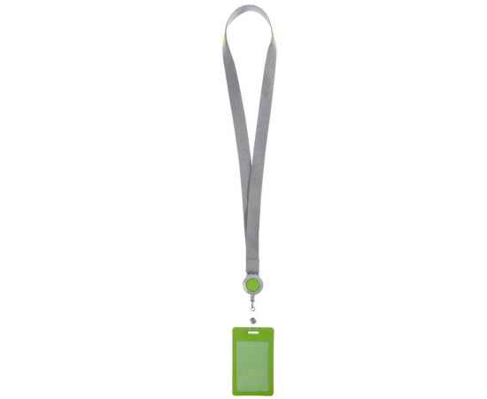 Чехол для пропуска с лентой и ретрактором Devon, зеленый, Цвет: зеленый, Размер: чехол: 6, изображение 2
