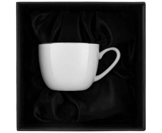 Кофейная пара Select, белая с серебристой отводкой, Цвет: белый, серебристый, Объем: 100, изображение 2