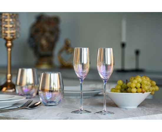 Набор из 2 бокалов для шампанского Perola, Объем: 200, Размер: бокал: диаметр 5, изображение 5
