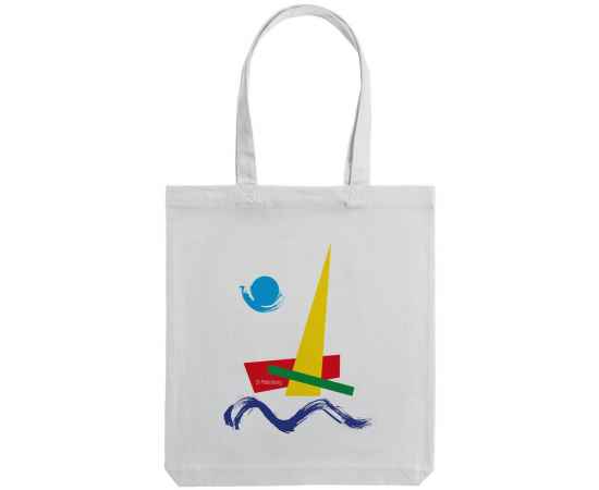Холщовая сумка «Форма Лахты», белая, Цвет: белый, Размер: 35х38х5 см, изображение 2