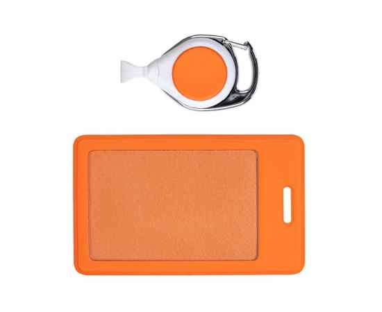 Чехол для пропуска с ретрактором Dorset, оранжевый, Цвет: оранжевый, Размер: чехол: 6, изображение 2
