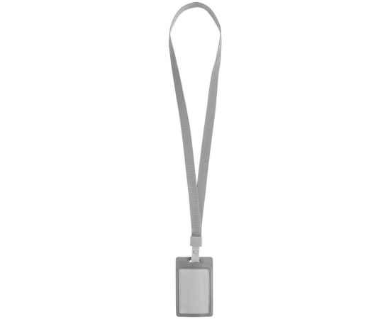 Карман для пропуска с лентой Staff, серый, Цвет: серый, Размер: карман для бейджа: 10, изображение 3