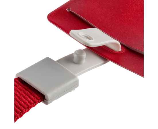 Карман для пропуска с лентой Staff, красный, Цвет: красный, Размер: карман для бейджа: 10, изображение 5