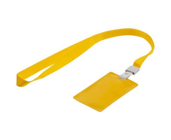 Карман для пропуска с лентой Staff, желтый, Цвет: желтый, Размер: карман для бейджа: 10, изображение 2