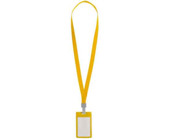 Карман для пропуска с лентой Staff, желтый, Цвет: желтый, Размер: карман для бейджа: 10, изображение 3