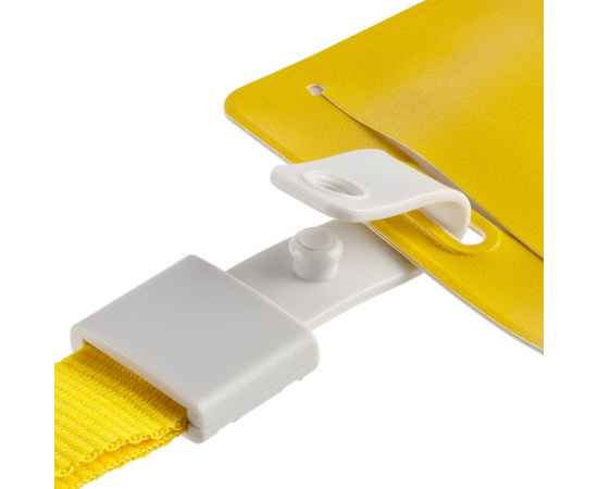 Карман для пропуска с лентой Staff, желтый, Цвет: желтый, Размер: карман для бейджа: 10, изображение 5