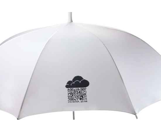 Зонт-трость Promo, белый, Цвет: белый, изображение 4