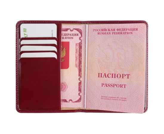 Обложка для паспорта Signature, бордовая, Цвет: бордо, Размер: 9, изображение 7