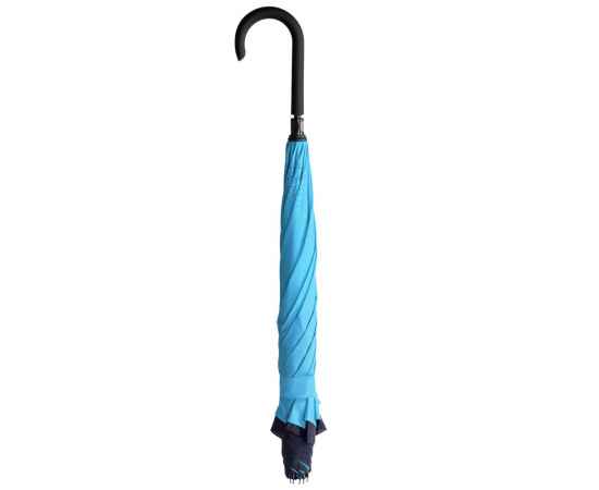 Зонт наоборот Style, трость, сине-голубой, Цвет: голубой, синий, изображение 5