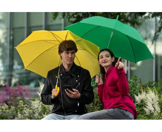 Зонт-трость Promo, желтый, Цвет: желтый, изображение 4