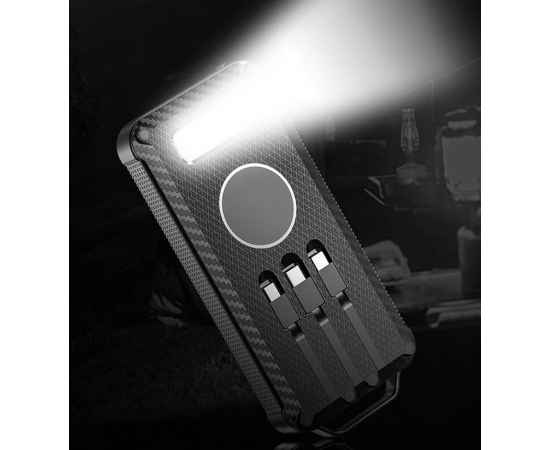 Аккумулятор защищенный Total Control 10000 мАч, черный, Цвет: черный, изображение 8