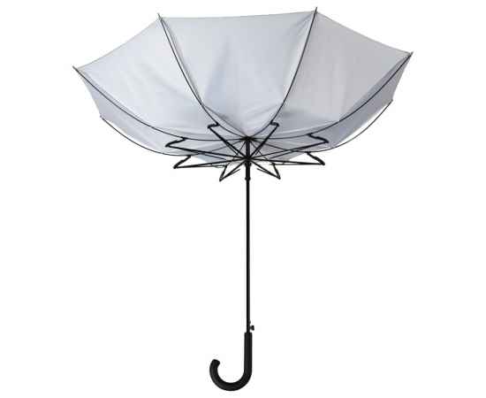 Зонт-трость Wind, серебристый, Цвет: серебристый, изображение 2