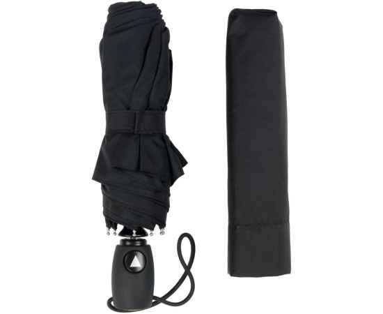 Зонт складной Comfort, черный, Цвет: черный, изображение 3