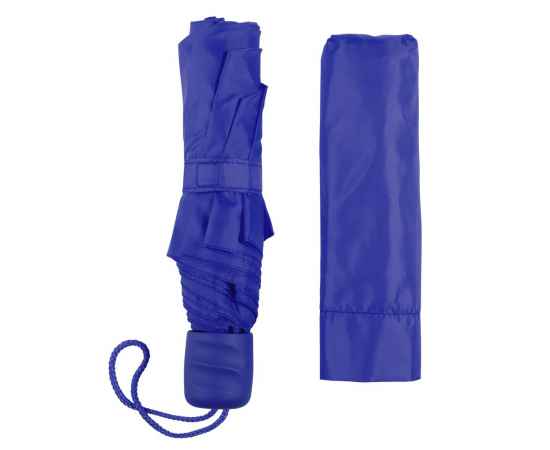 Зонт складной Basic, синий, Цвет: синий, изображение 4