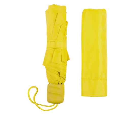 Зонт складной Basic, желтый, Цвет: желтый, изображение 3