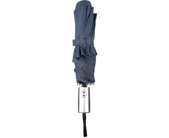 Зонт складной Fiber, темно-синий, Цвет: синий, темно-синий, изображение 4