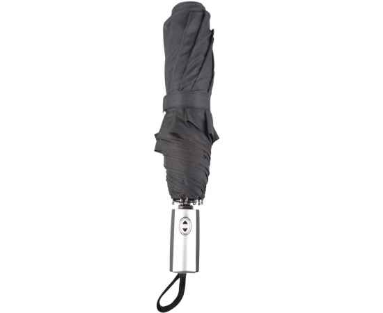 Зонт складной Fiber, черный, Цвет: черный, изображение 4
