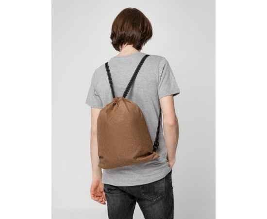 Рюкзак-мешок Melango, коричневый, Цвет: коричневый, изображение 5