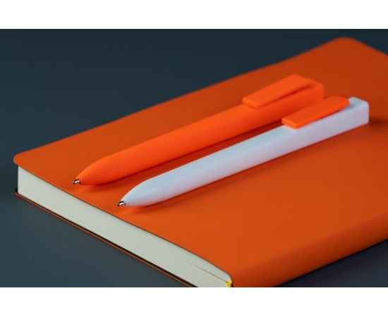 Ручка шариковая Swiper SQ, белая с оранжевым, Цвет: белый, оранжевый, изображение 6