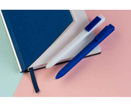 Ручка шариковая Swiper SQ, белая с синим, Цвет: белый, синий, изображение 6