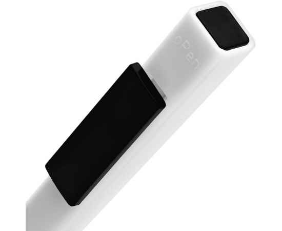 Ручка шариковая Swiper SQ, белая с черным, Цвет: белый, черный, изображение 4
