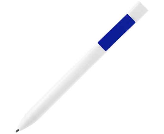 Ручка шариковая Swiper SQ, белая с синим, Цвет: белый, синий, изображение 2