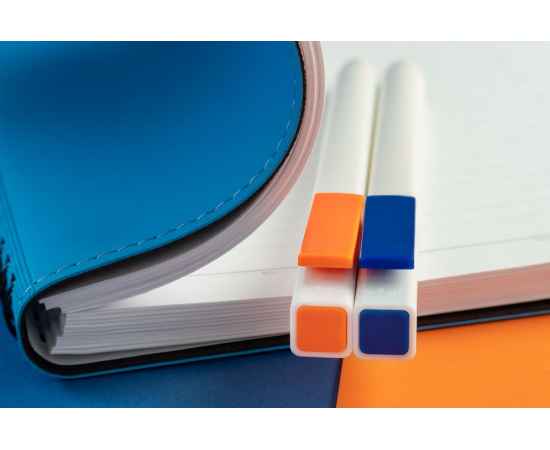 Ручка шариковая Swiper SQ, белая с синим, Цвет: белый, синий, изображение 7