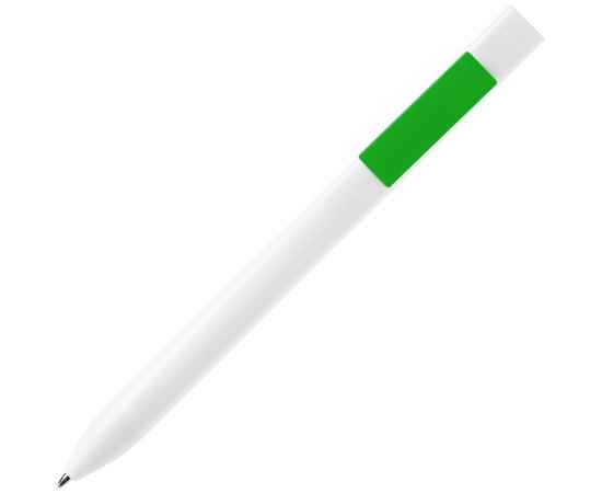 Ручка шариковая Swiper SQ, белая с зеленым, Цвет: белый, зеленый, изображение 2