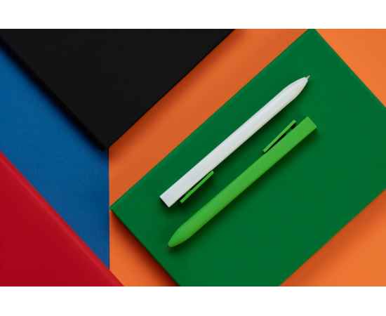 Ручка шариковая Swiper SQ, белая с зеленым, Цвет: белый, зеленый, изображение 6