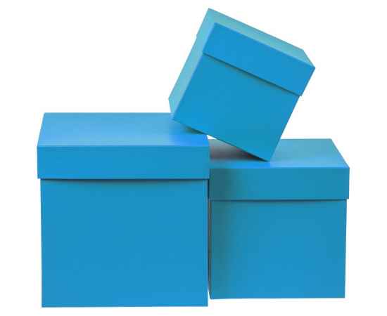 Коробка Cube, S, голубая, Цвет: голубой, изображение 5