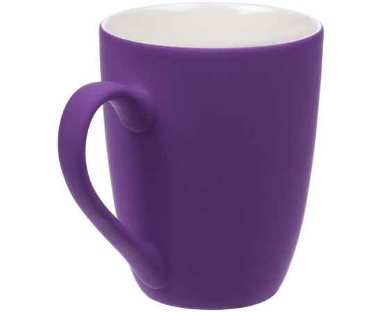 Кружка Good Morning с покрытием софт-тач, фиолетовая, Цвет: фиолетовый, Объем: 300, изображение 2