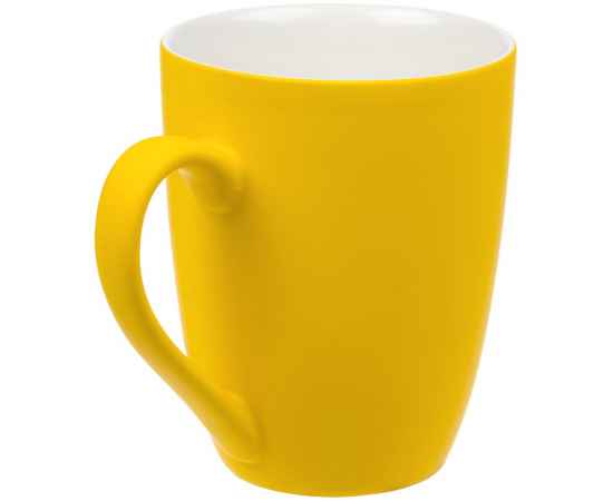 Кружка Good Morning с покрытием софт-тач, желтая, Цвет: желтый, Объем: 300, изображение 2