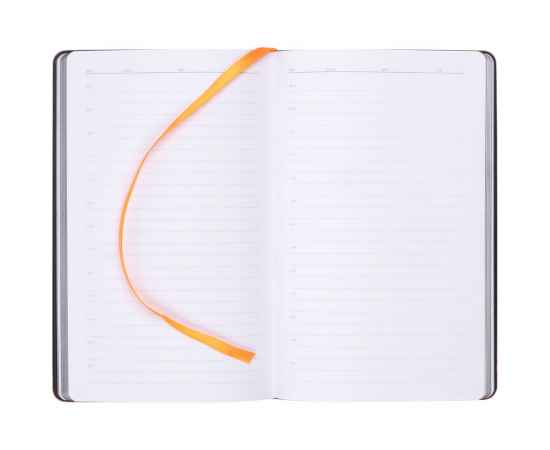 Ежедневник Trait, недатированный, черный с оранжевым, Цвет: черный, оранжевый, изображение 6