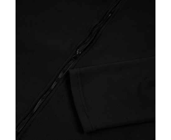 Куртка флисовая унисекс Manakin, черная, размер ХS/S, Цвет: черный, Размер: XS/S, изображение 3