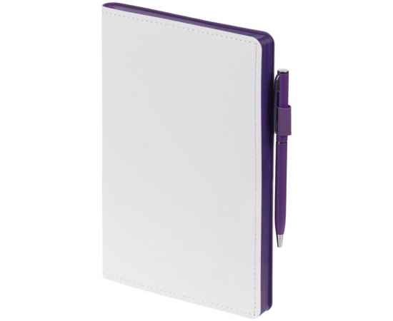 Ежедневник White Shall, недатированный, белый с фиолетовым, Цвет: белый, фиолетовый, изображение 4